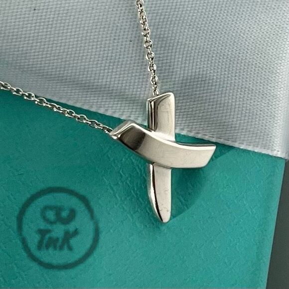 Paloma Picasso Graffiti X Pendant Necklace - Silver - 16” - Tiffany & Co - Picture 5 of 11